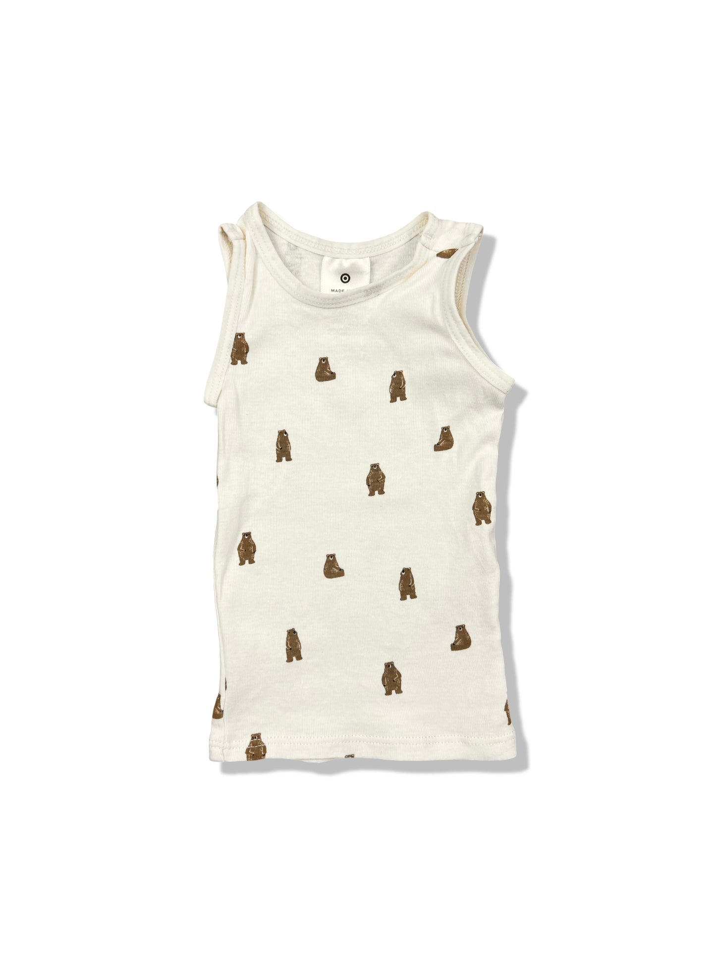 Target Bear Singlet Organic Cotton - Size 0000