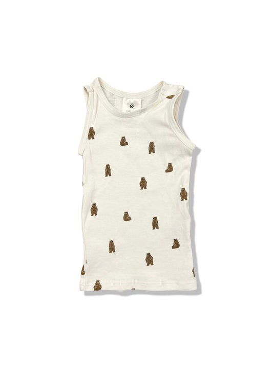 Target Bear Singlet Organic Cotton - Size 0000