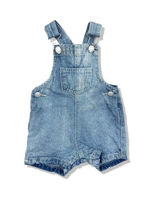 Baby Berry Blue Denim Shortalls 100% Cotton - Size 00