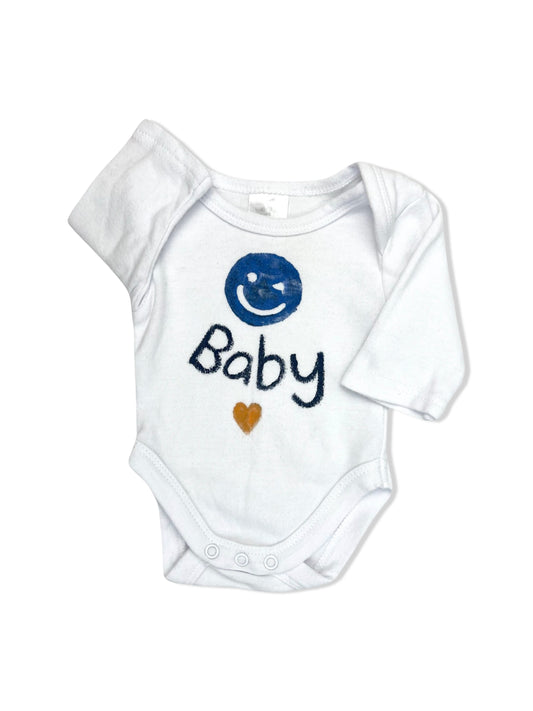 Baby Berry White LS Bodysuit - Size 0000