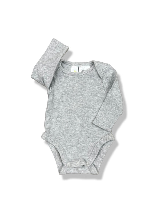 Dymples Grey LS Bodysuit - Size 0000