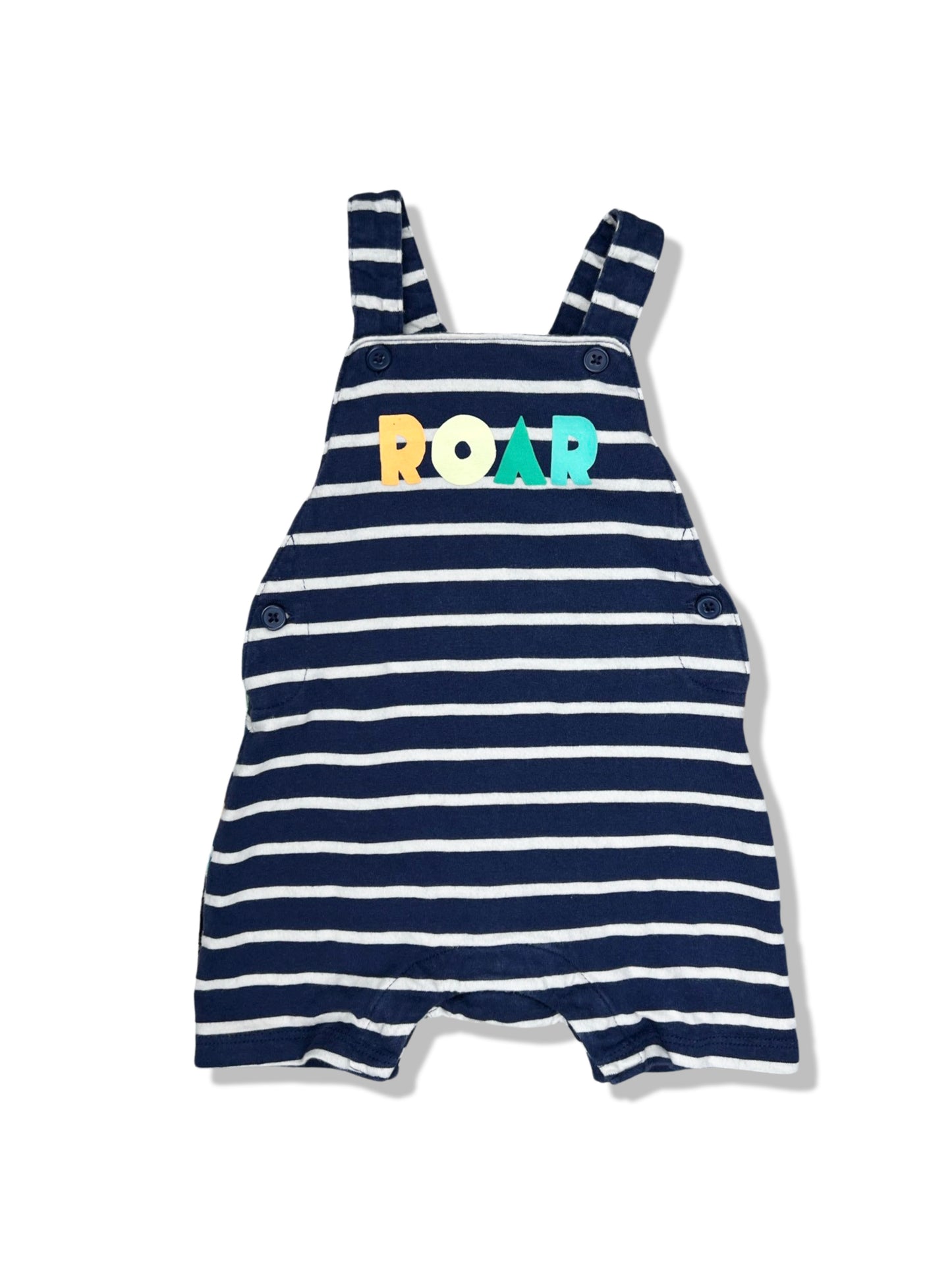 M&S Navy Roar Jersey Shortalls - Size 00