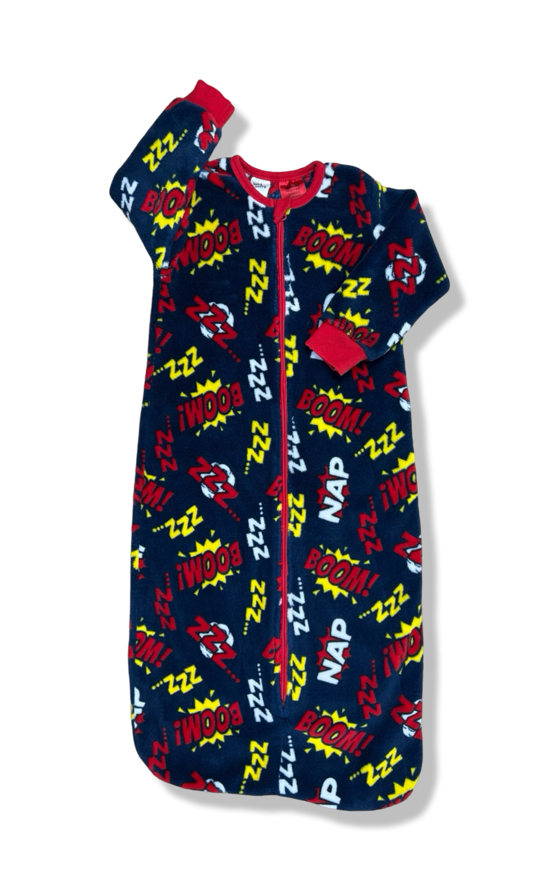 Baby Berry Fleece Superhero Sleep Sack - Size 2