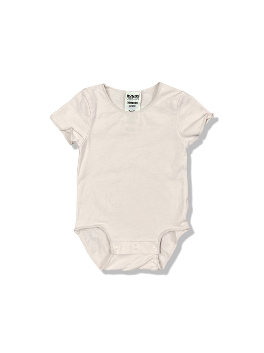 Bonds Beige SS Bodysuit - Size 0000