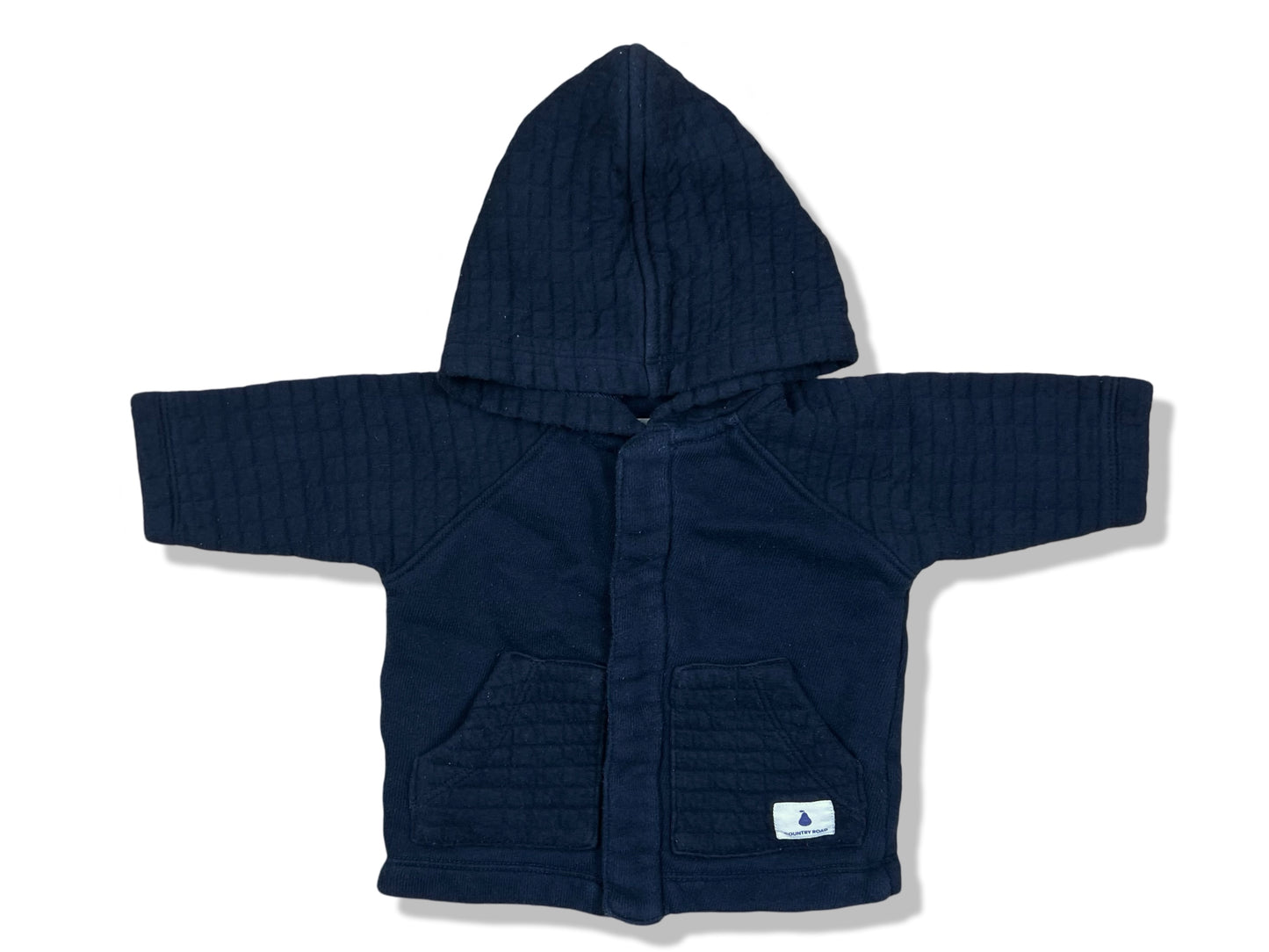 Country Road Navy Hooded Jacket - Size 000