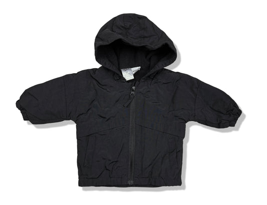 Baby Berry Black Hooded Jacket - Size 00