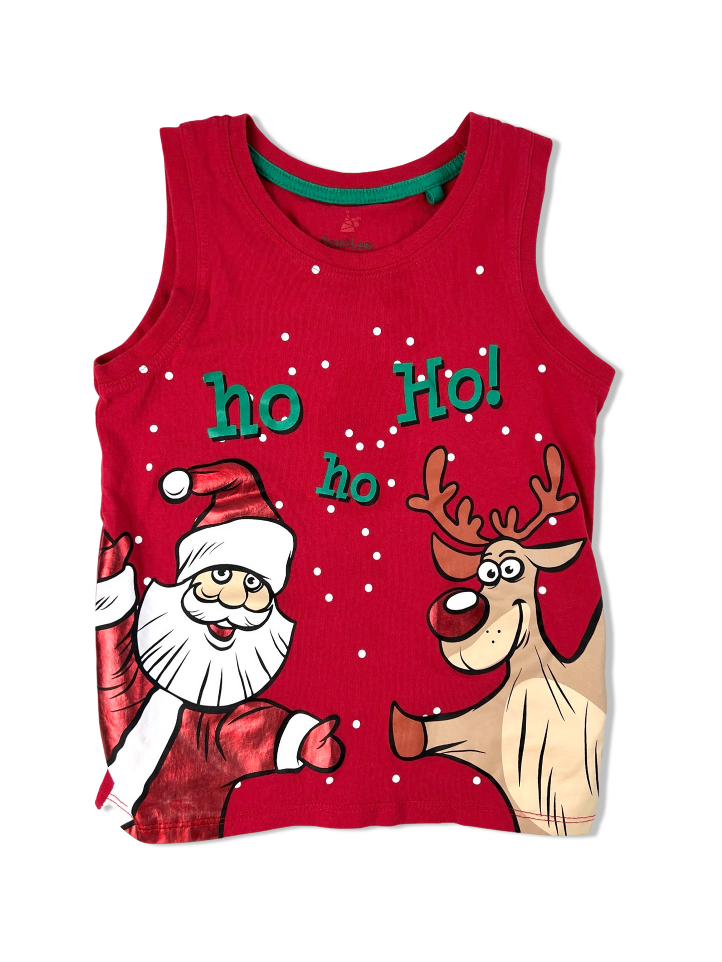 Best & Less Red Christmas Tank - Size 3