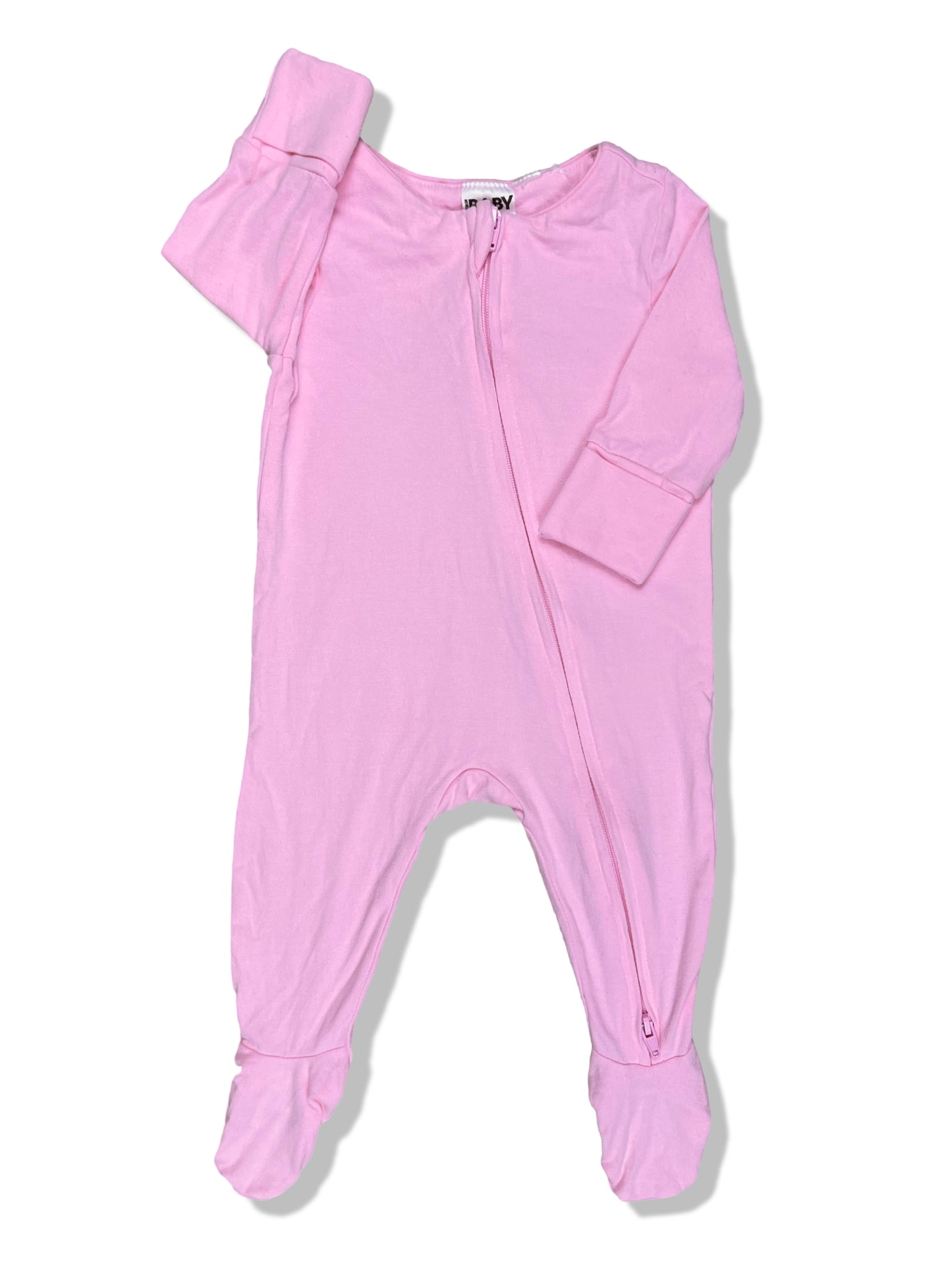 Cotton On Baby Hot Pink 2 Way Zipper Onesie - Size 000