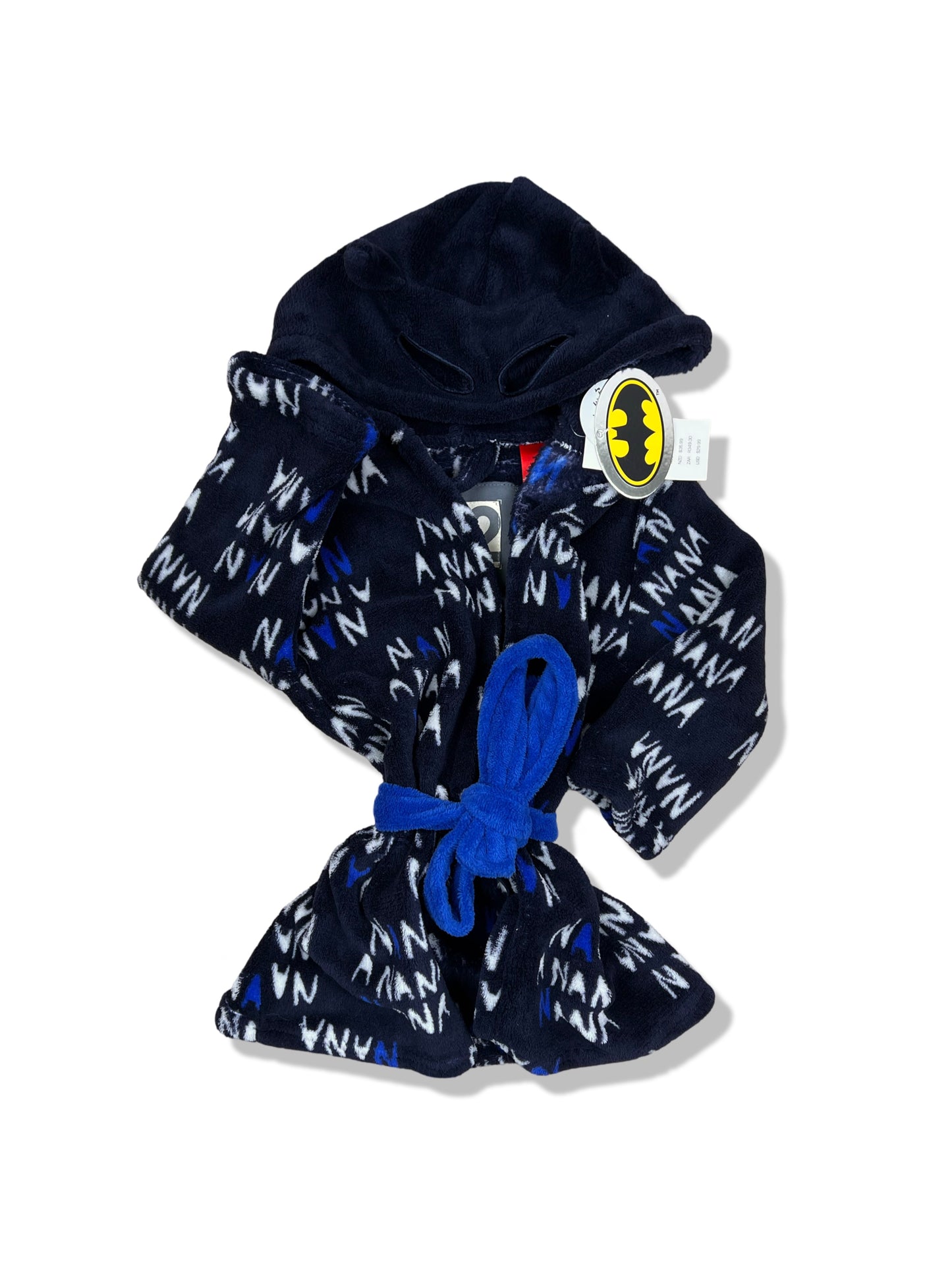 Cotton On Kids Batman Hooded Dressing Gown BNWT - Size 1-2