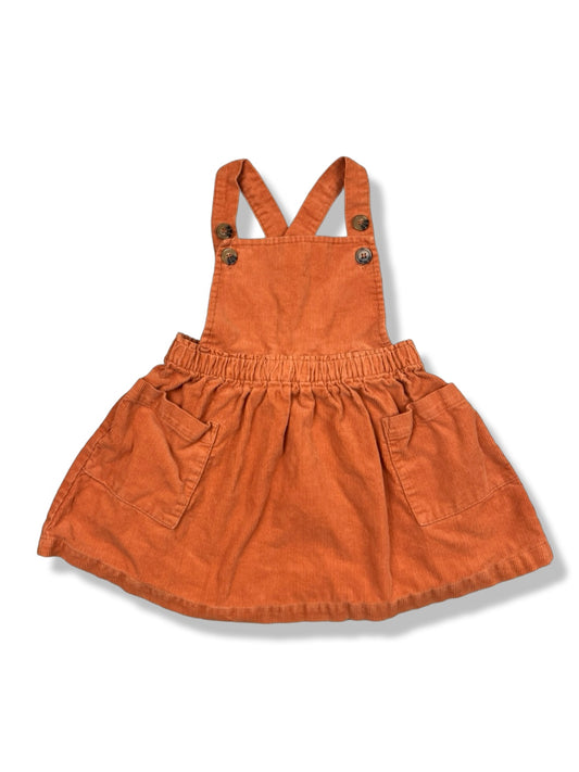 Baby Berry Corduroy Pinafore Dress - Size 0