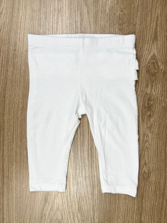 Anko White Frill Bottom Leggings - Size 00