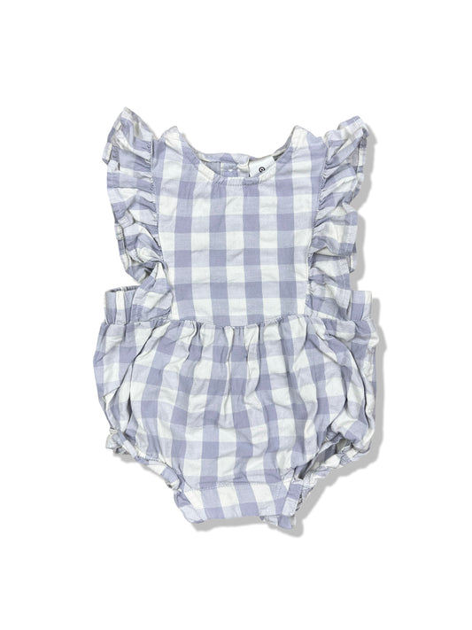 Target Purple Gingham Romper - Size 000