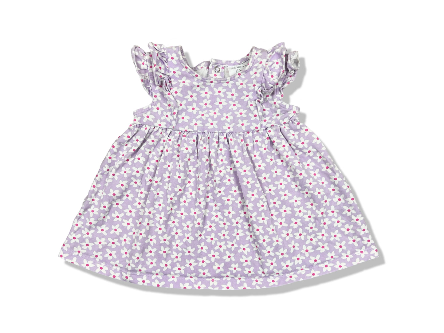 Cotton On Baby Purple Flutter Dress - Size 00