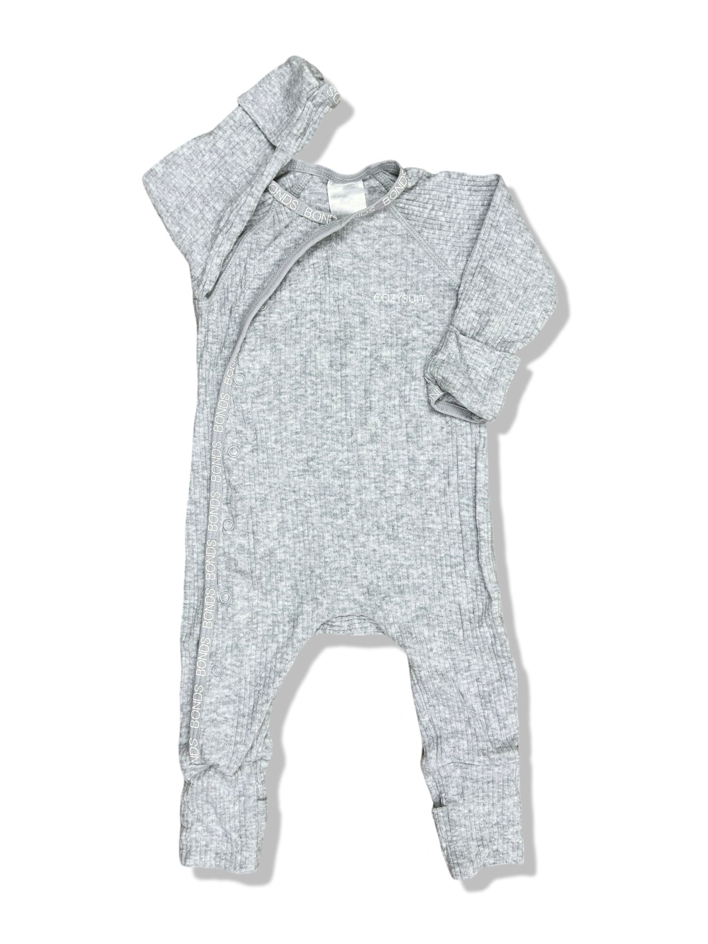 Bonds Grey Cozysuit - Size 000