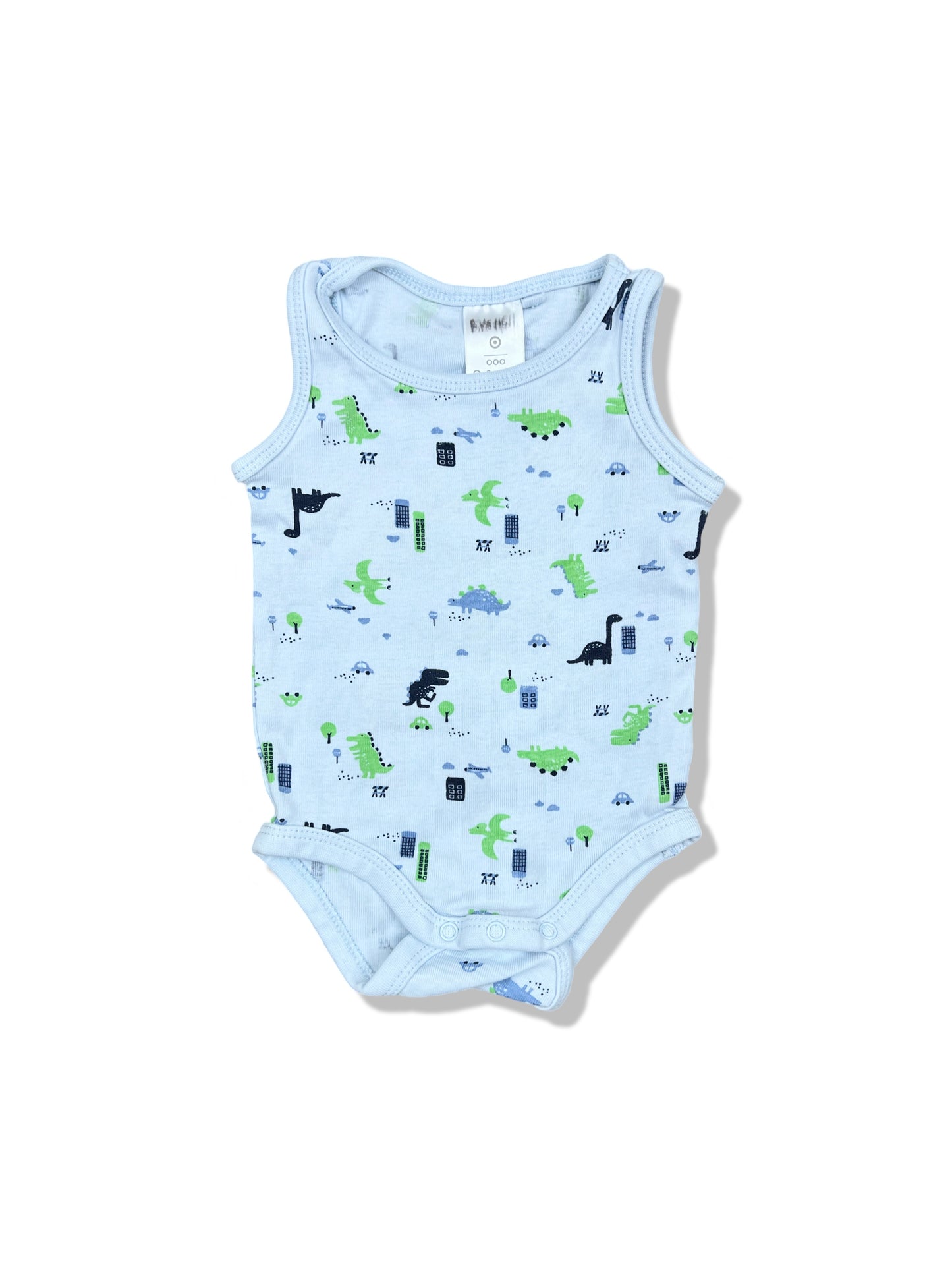 Target Blue Dinosaur Sleeveless Bodysuit - Size 000