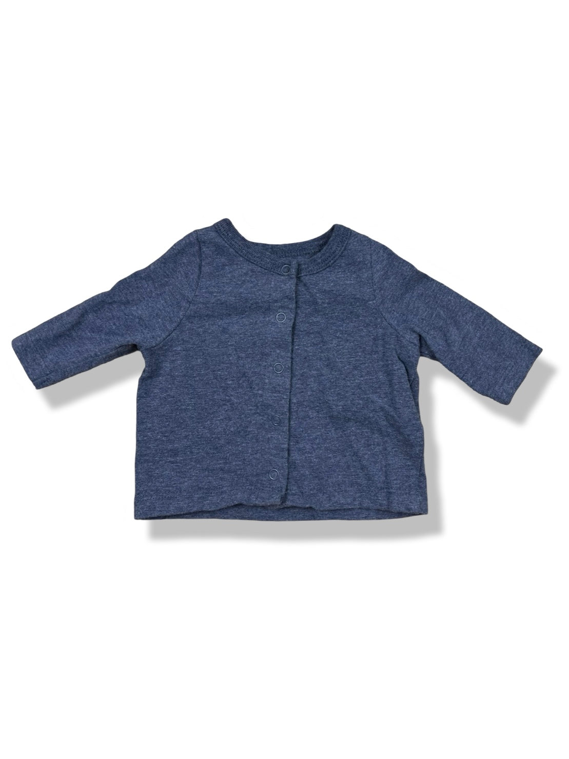 Cotton On Baby Blue Button LS Shirt - Size 0000