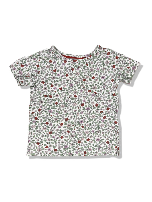 Target Floral SS Tee Organic Cotton - Size 0