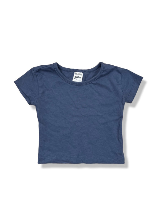 Anko Blue SS Tee 100% Cotton - Size 000