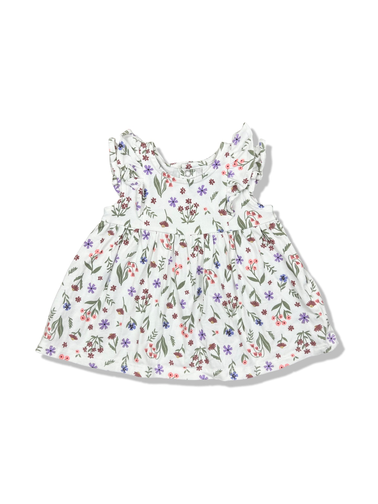 Cotton On Baby Garden Flutter Dress - Size 000