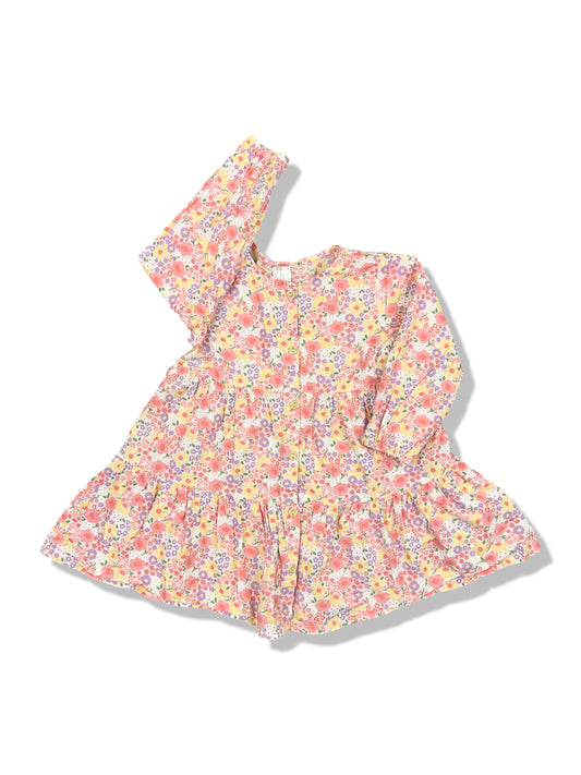 H&M Floral LS Dress - Size 1