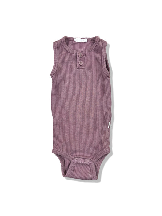 Jamie Kay Purple Ribbed Bodysuit - Size 000