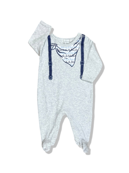 Pumpkin Patch Grey Onesie - Size 000