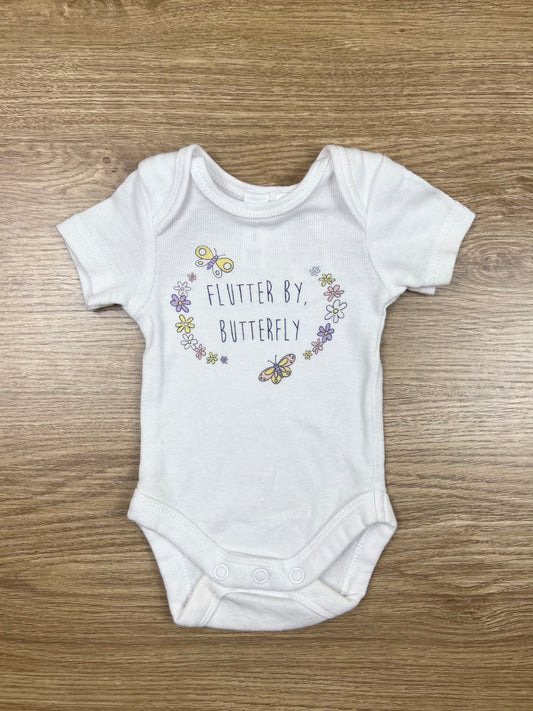 Dymples White SS Bodysuit - Size 0000