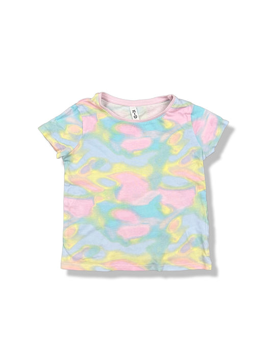 K-D Colourful SS Top - Size 4