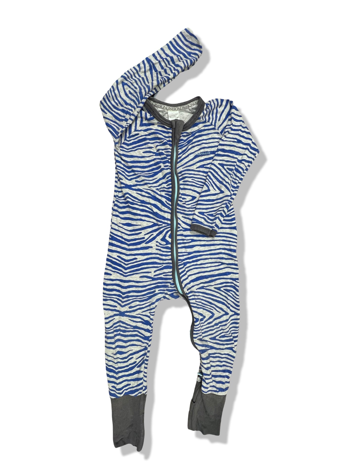 Bonds Tiger Striped Wondersuit - Size 2