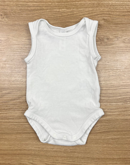 Dymples White Sleeveless Bodysuit - Size 000