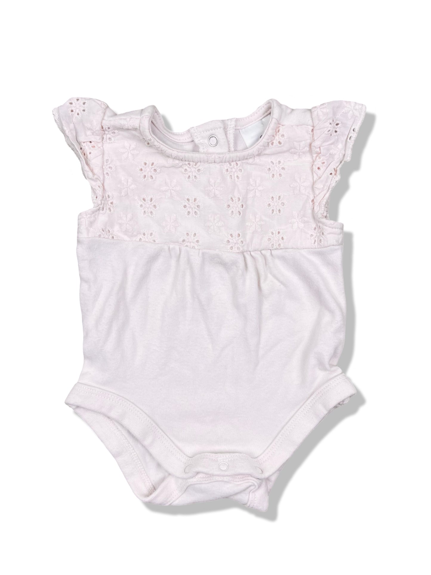 Target Pink Flutter Sleeve Bodysuit - Size 0000