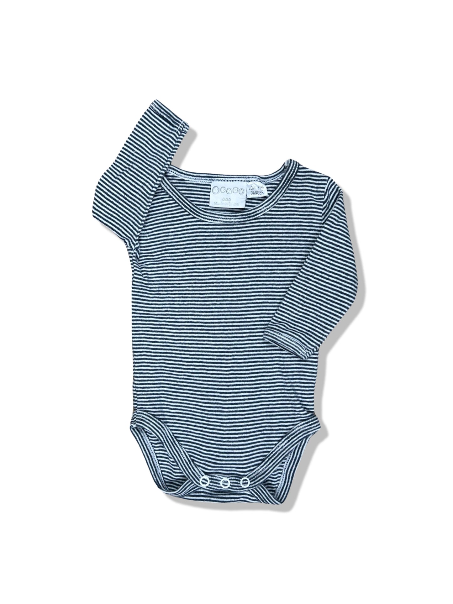 4Baby Striped LS Bodysuit - Size 000