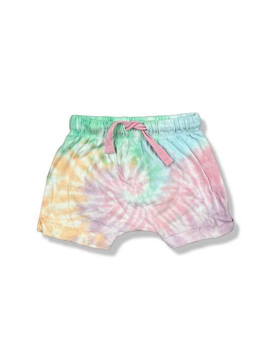 Baby Berry Tie Dye Jersey Shorts 100% Cotton - Size 00