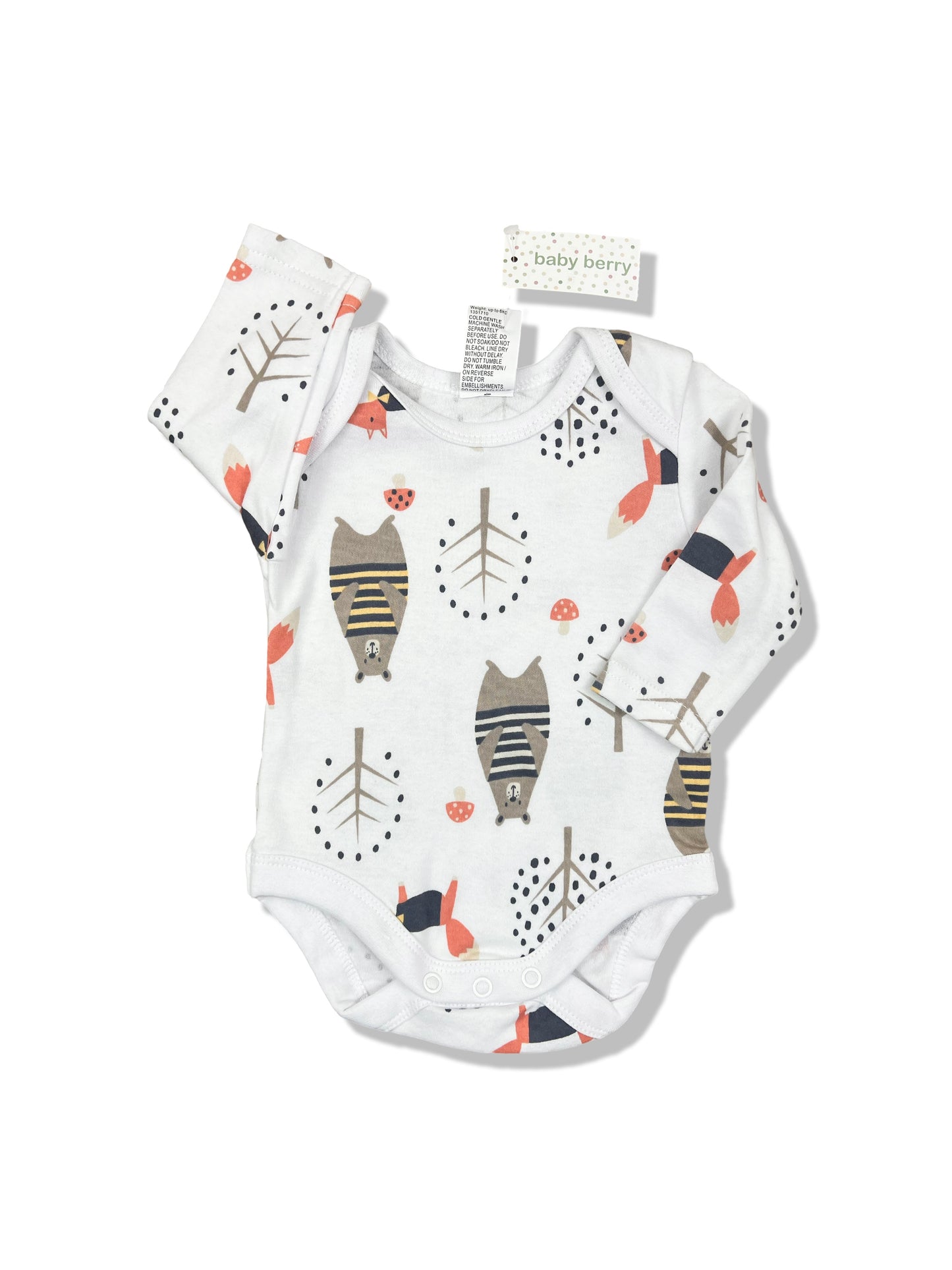 Baby Berry LS Bodysuit 100% Cotton BNWT - Size 000