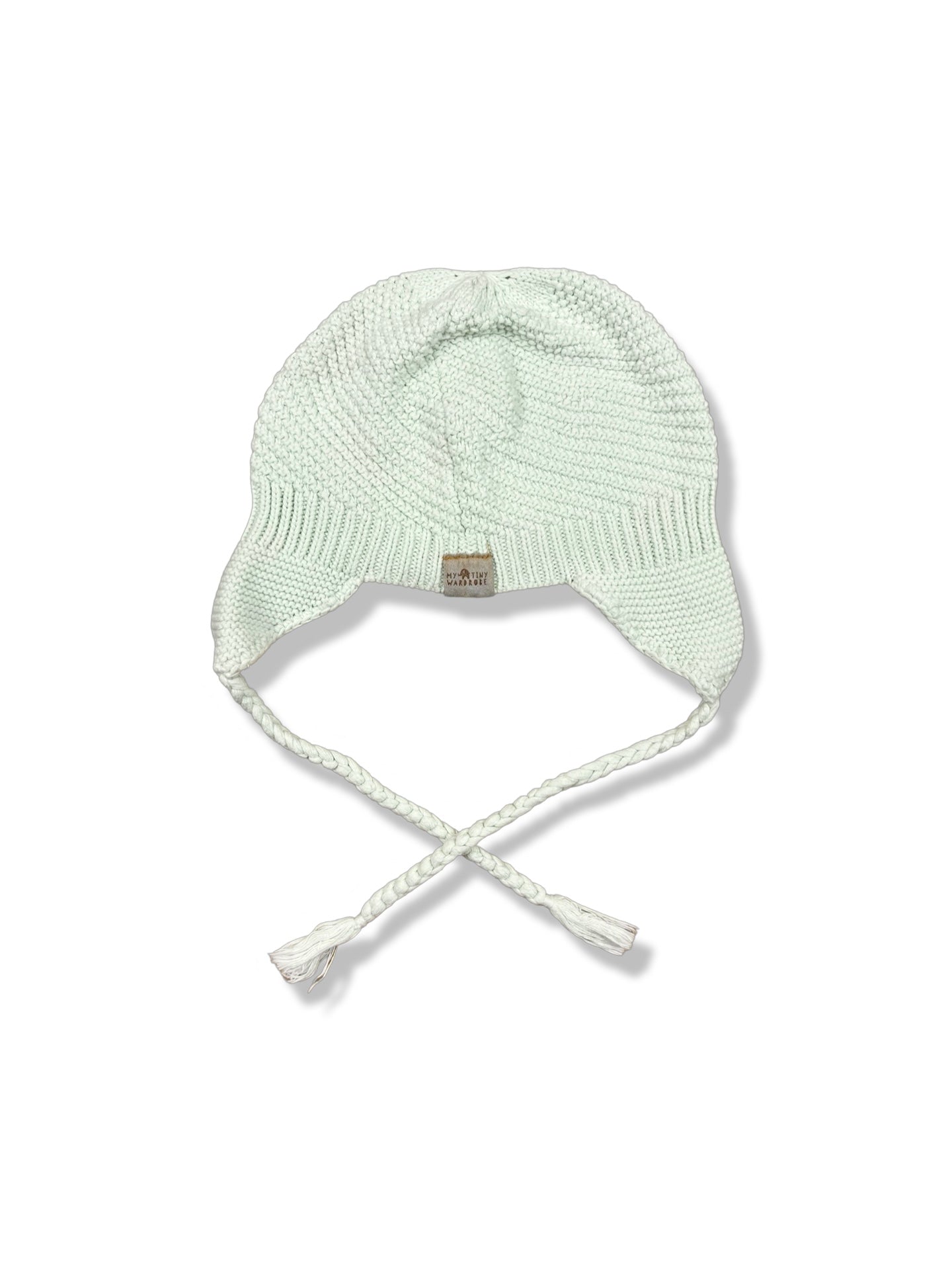 My Tiny Wardrobe Green Knitted Beanie - Size Large (1-4 yrs)