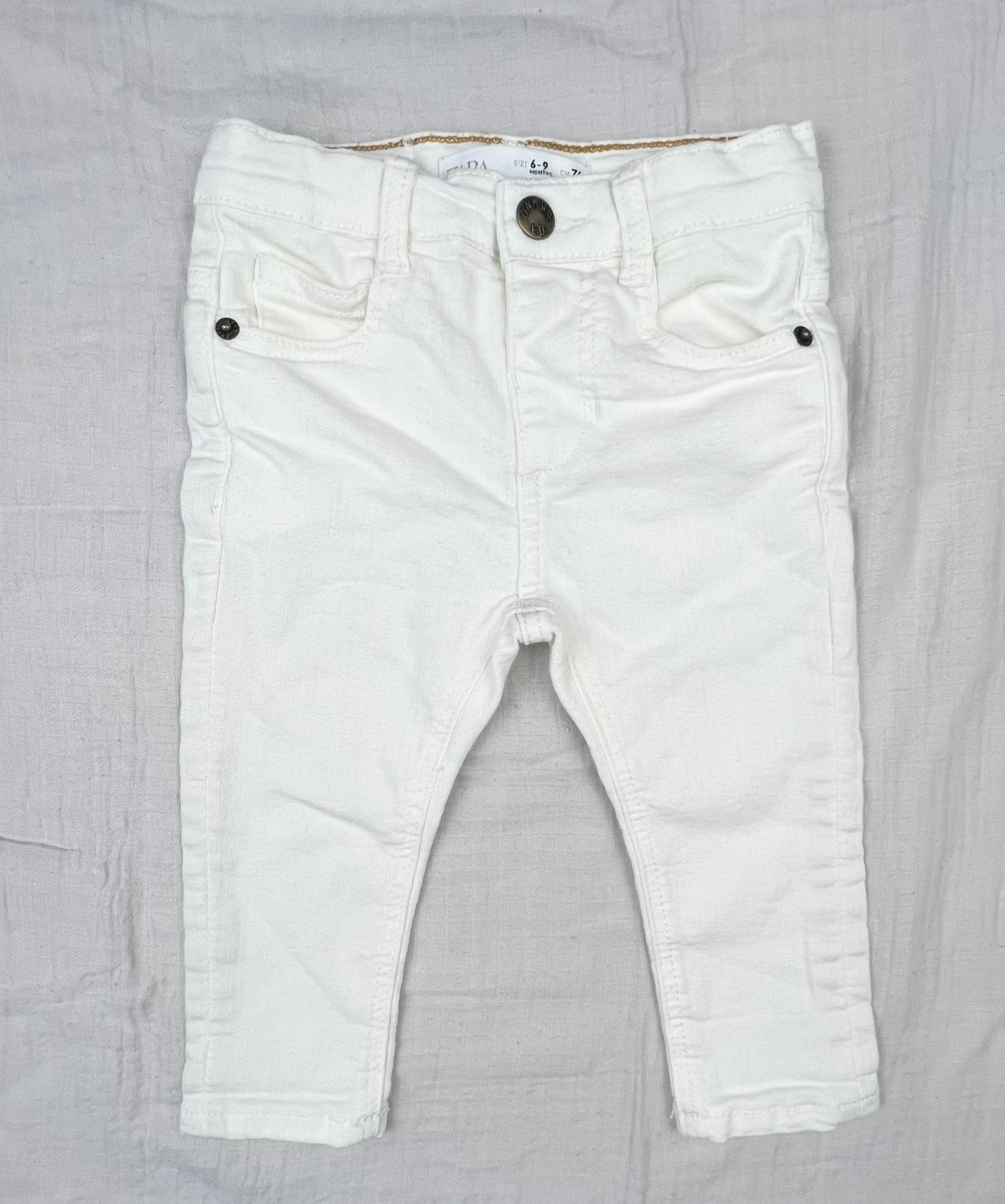 Zara White Denim Jeans - Size 00