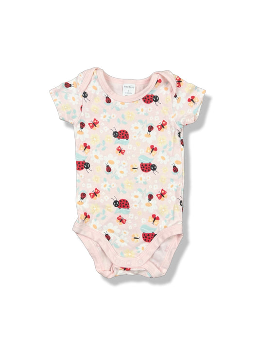 Baby Berry Ladybug SS Bodysuit 100% Cotton - Size 1