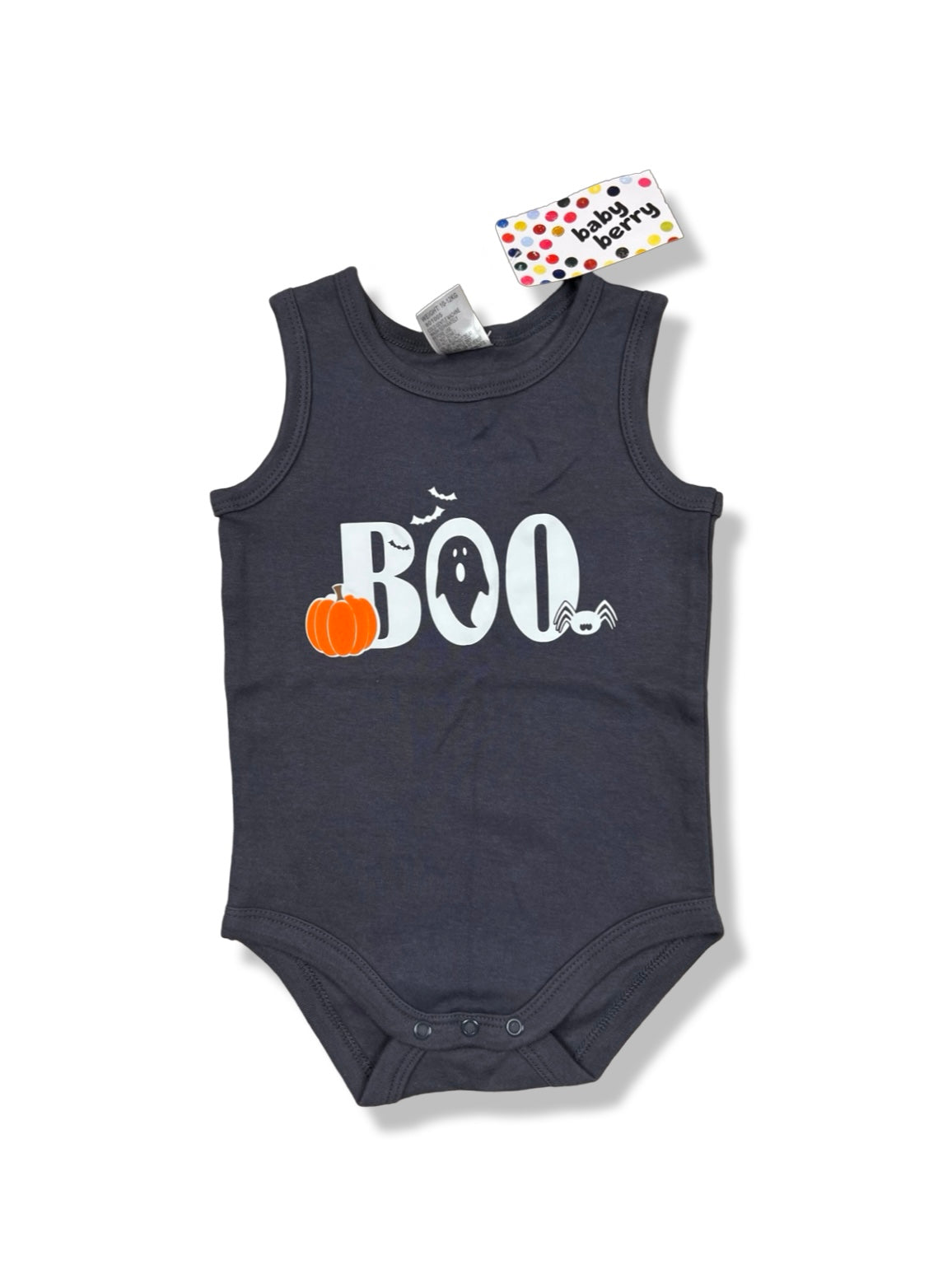 Baby Berry Boo Sleeveless Bodysuit 100% Cotton BNWT - Size 1