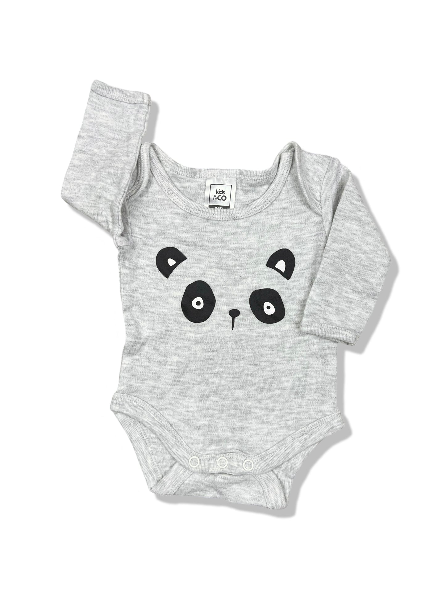 Kids & Co Panda LS Bodysuit - Size 0000