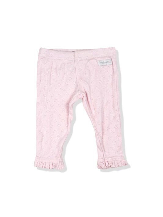 Mockingbird Pink Pointelle Leggings - Size 0000