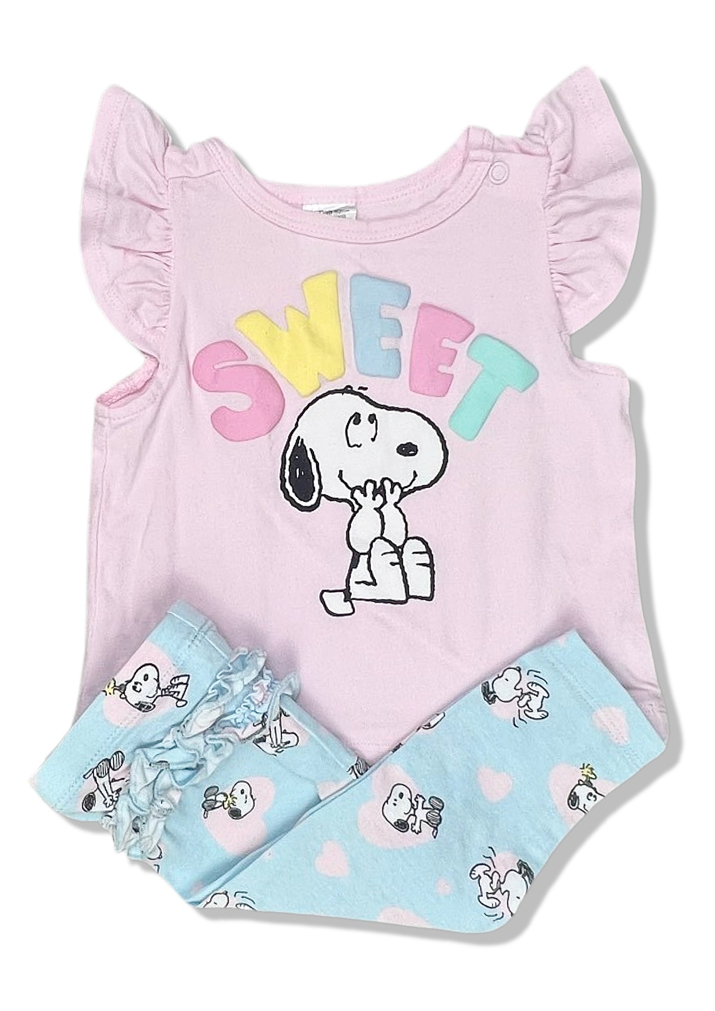 Peanuts Sweet Top & Leggings Set - Size 0