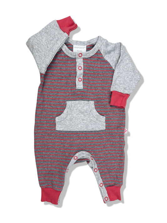 Marquise Red & Grey Onesie - Size 000