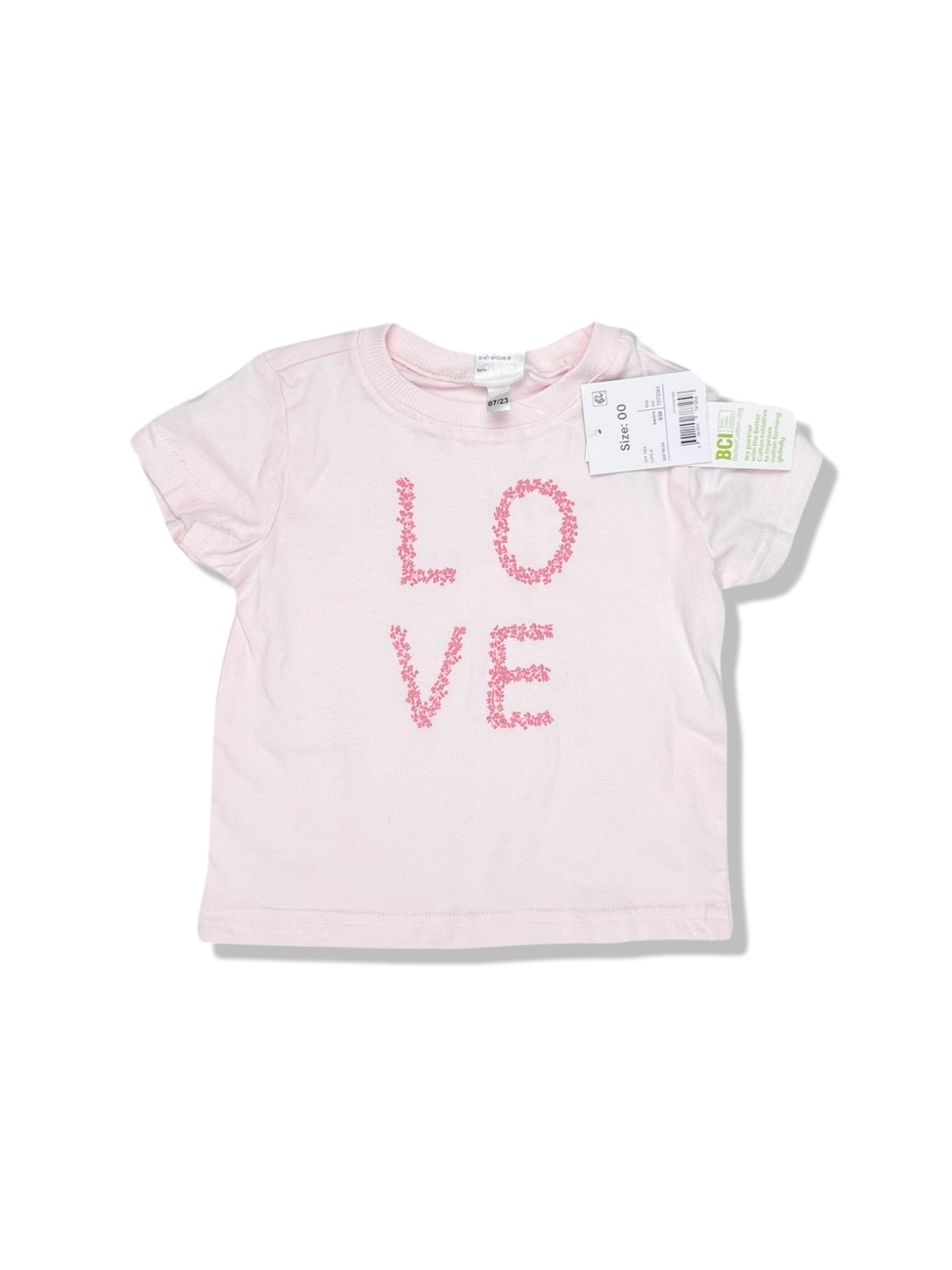 Anko Love Tee 100% Cotton BNWT - Size 00