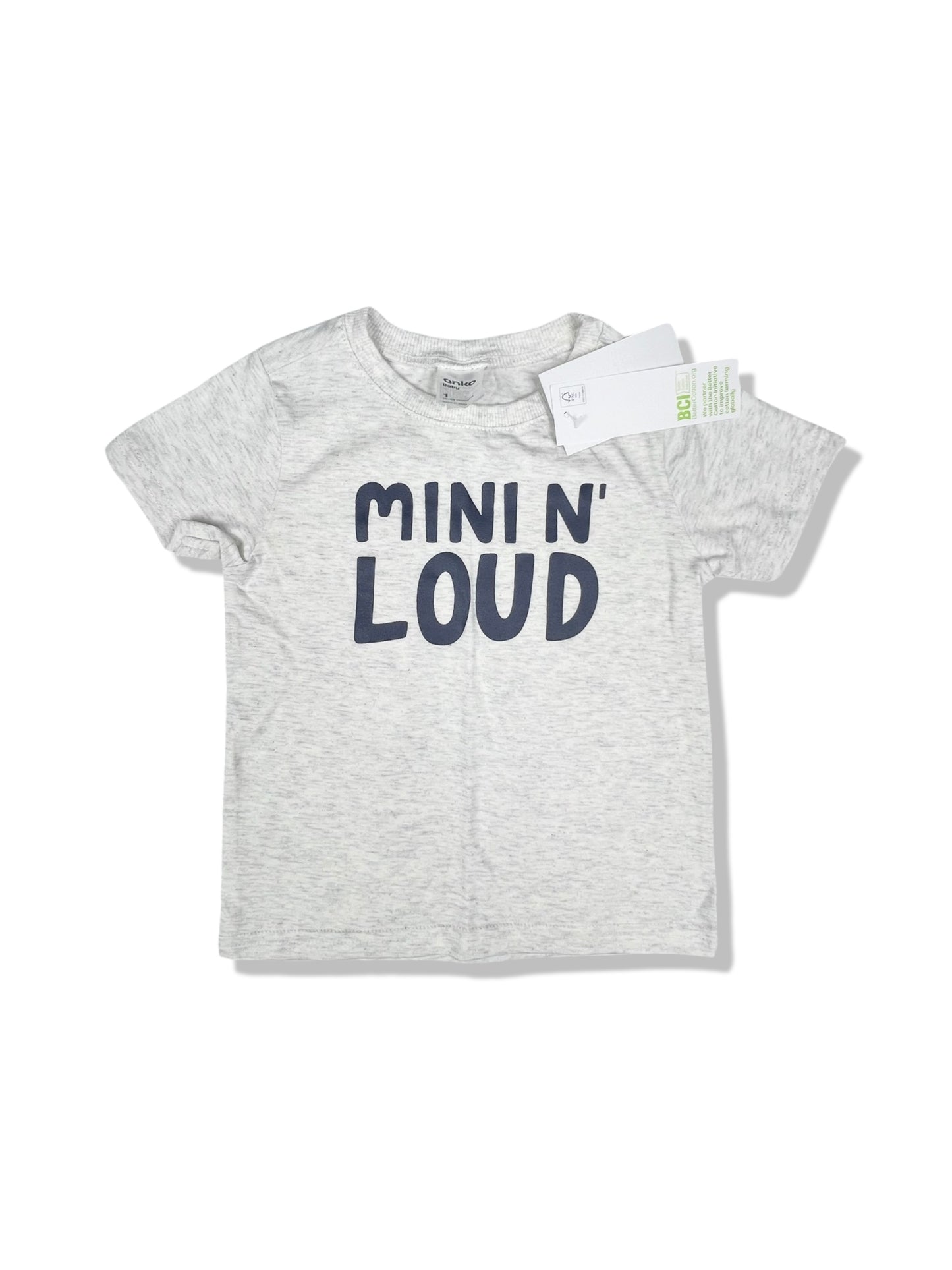 Anko Mini N Loud SS Tee 100% Cotton BNWT - Size 1