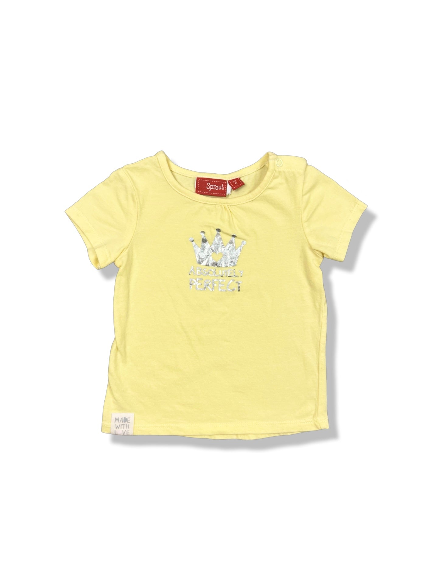 Sprout Yellow SS Top - Size 0