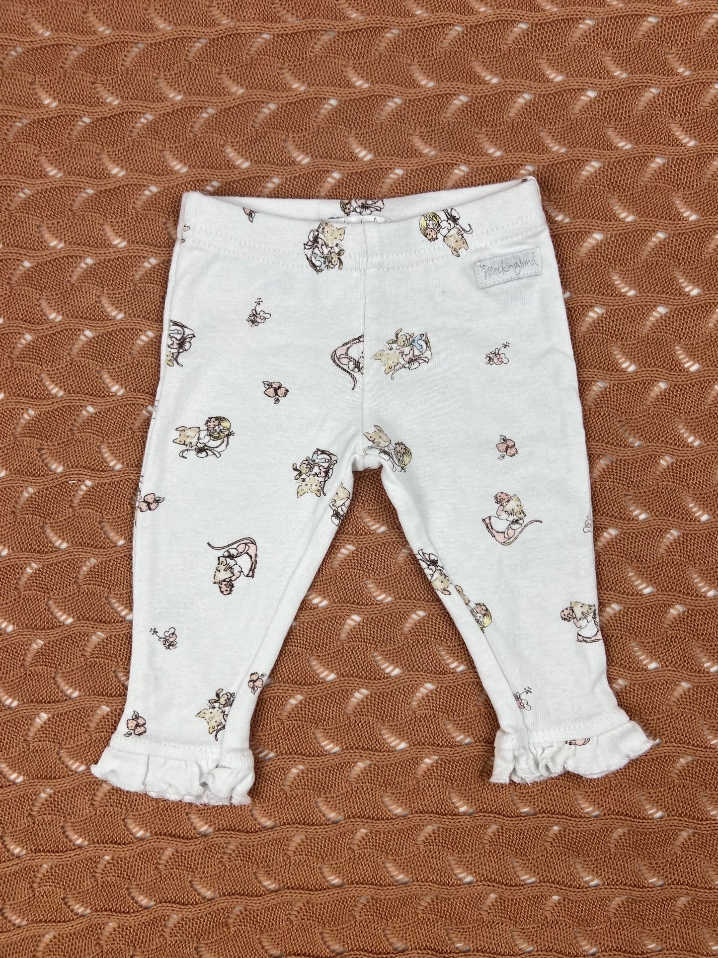 Mockingbird White Mouse Leggings - Size 0000