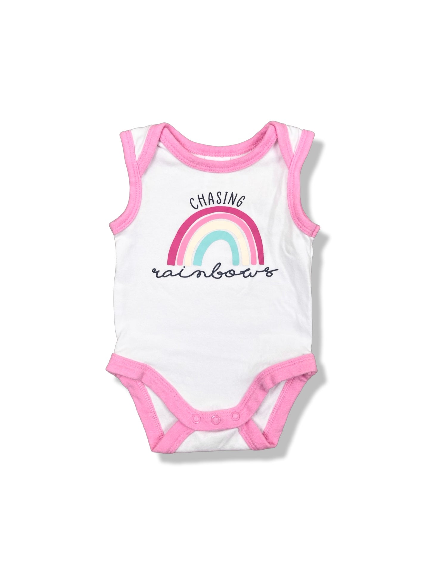 Baby Berry Rainbow Sleeveless Bodysuit 100% Cotton - Size 000