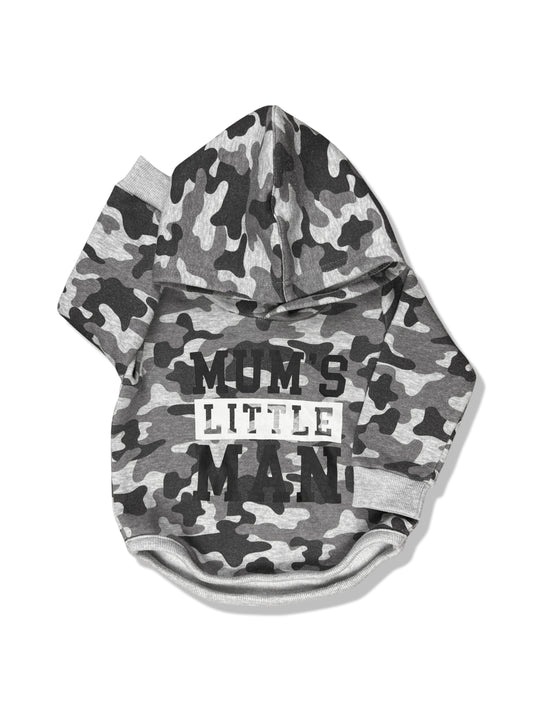 Baby Baby Grey Camo Hoodie - Size 1