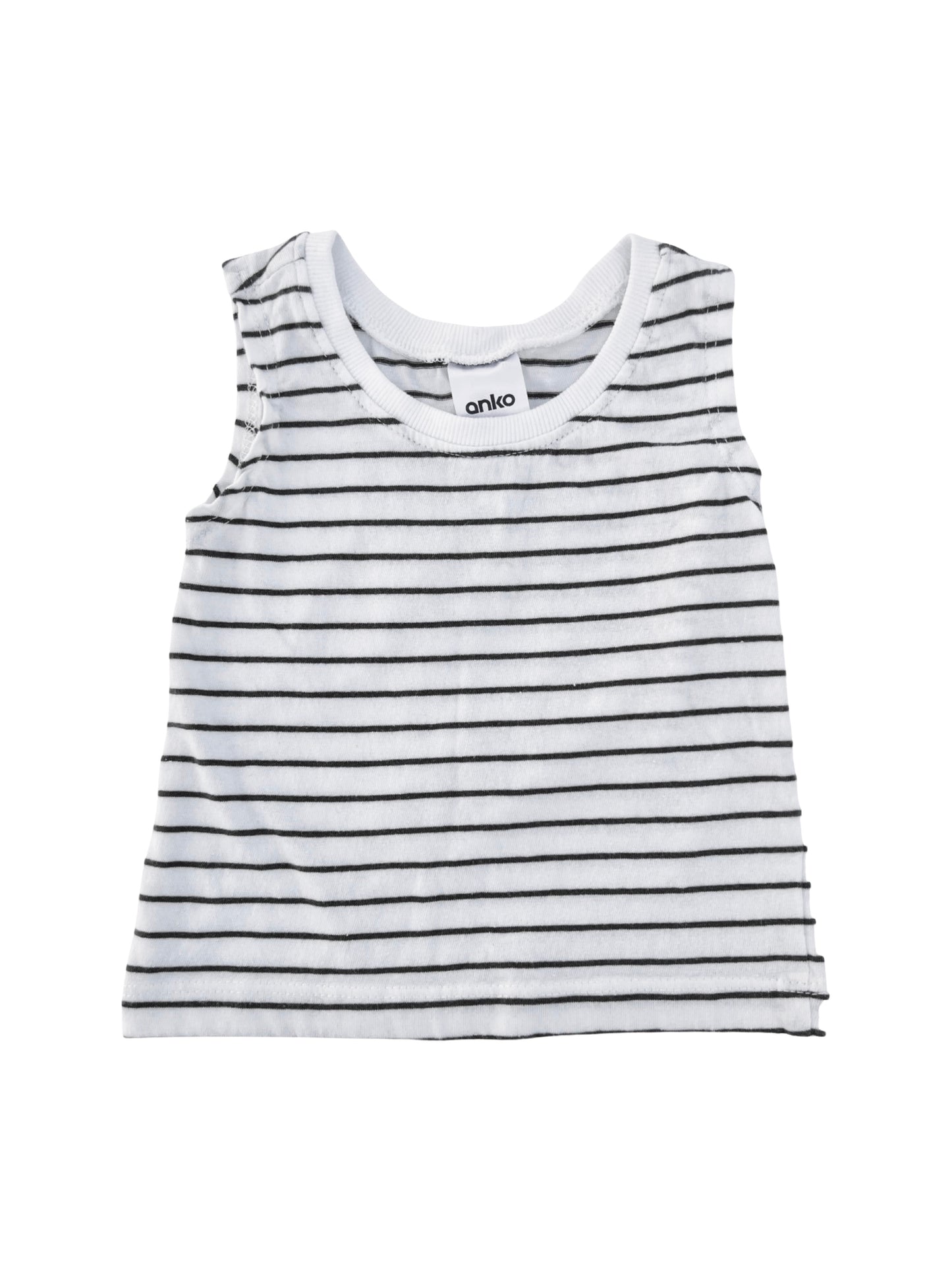 Anko White Striped Tank - Size 000