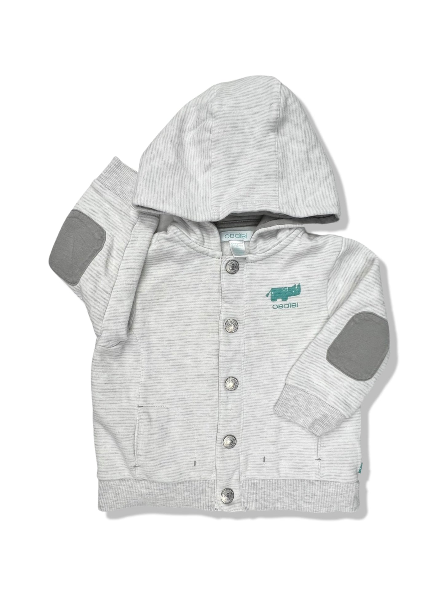 Obaibi Grey Hoodie - Size 1